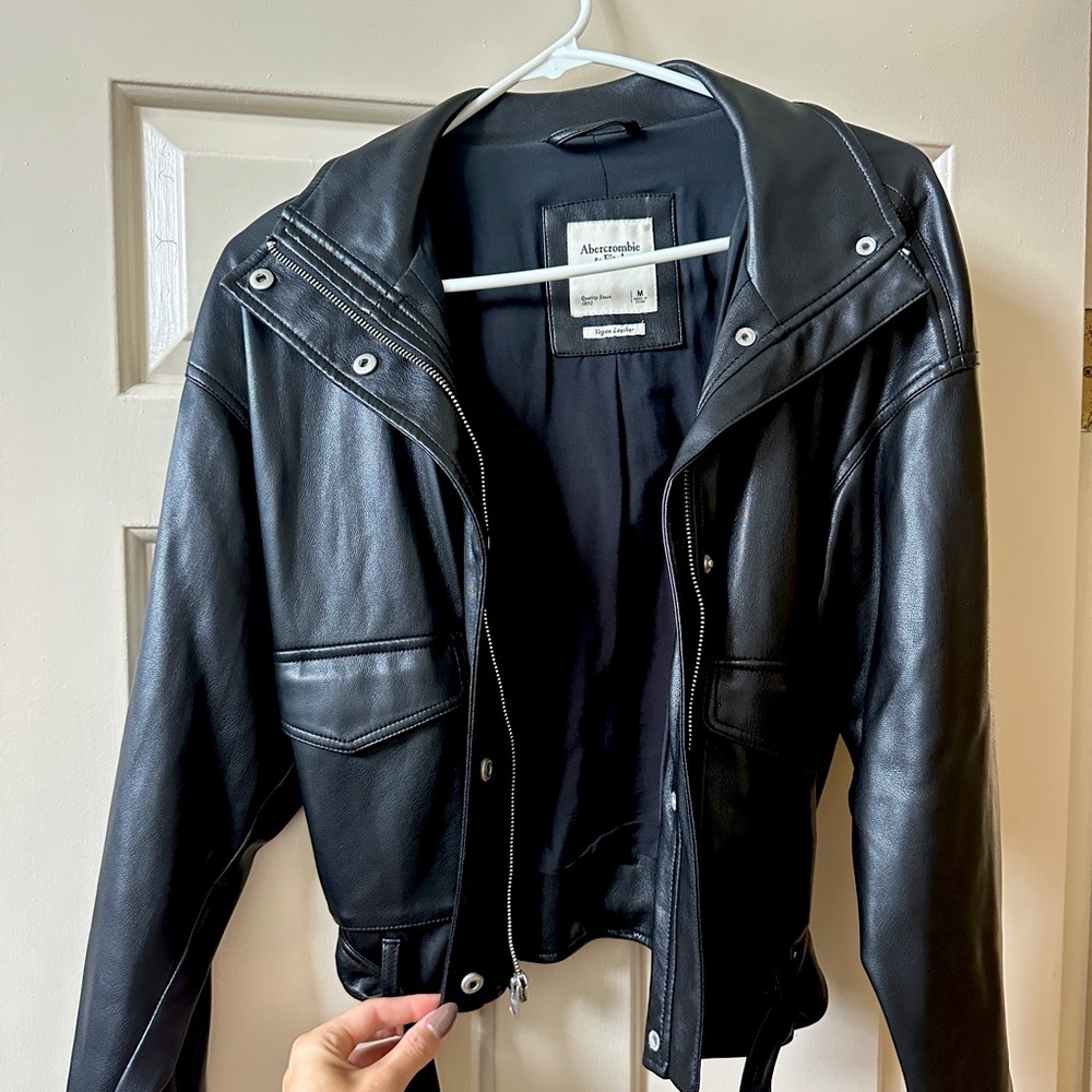 Abercrombie Faux Leather Moto Jacket